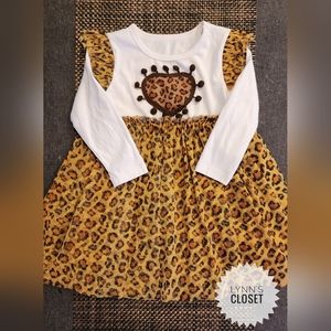 Leopard Print Toddler Girls Dress